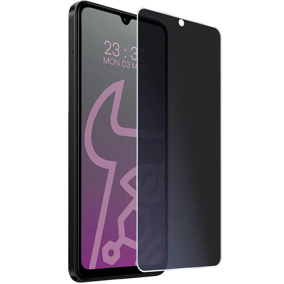 Hybridglas mit Privatschutzfilter für Xiaomi POCO C75, Bizon Glass Mule Shadow, Matt - Image 5