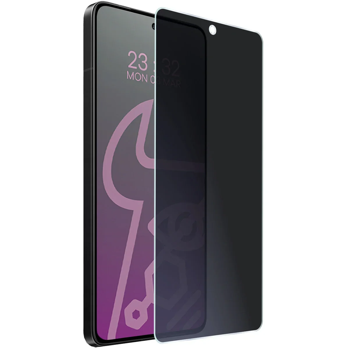 Hybridglas mit Privatschutzfilter für Xiaomi POCO F7 Ultra, Bizon Glass Mule Shadow, Matt - Image 5