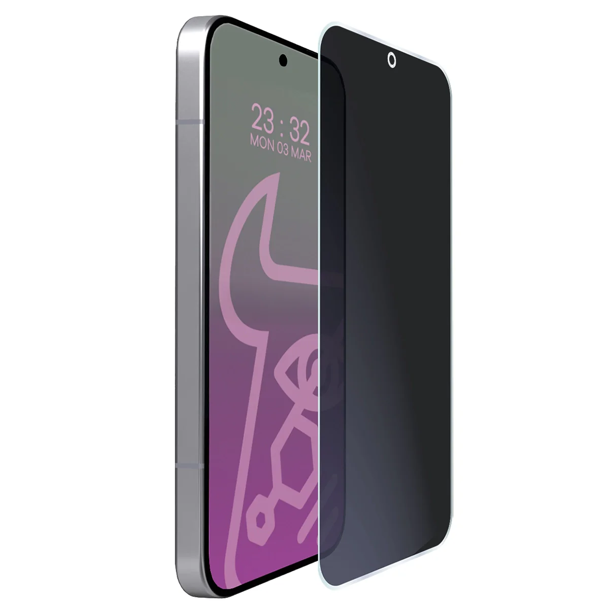 Hybridglas mit Privatschutzfilter für Xiaomi POCO F8 Ultra, Bizon Glass Mule Shadow, Matt - Image 5