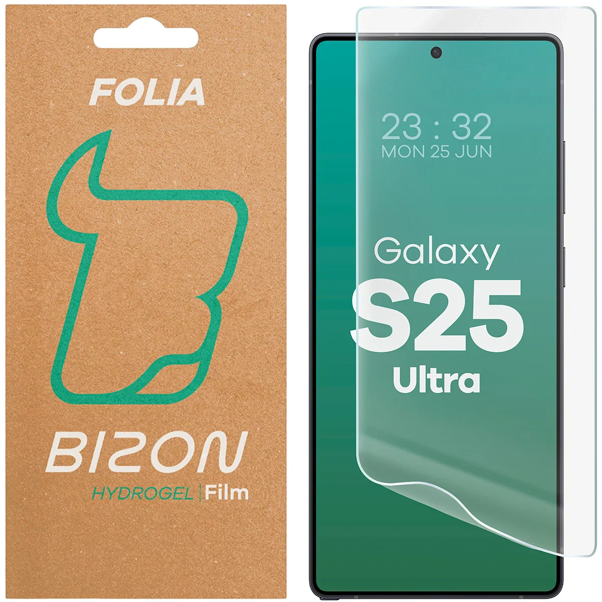Hydrogel Folie für den Bildschirm für Galaxy S25 Ultra, Bizon Film Hydrogel Front, 1 Stück