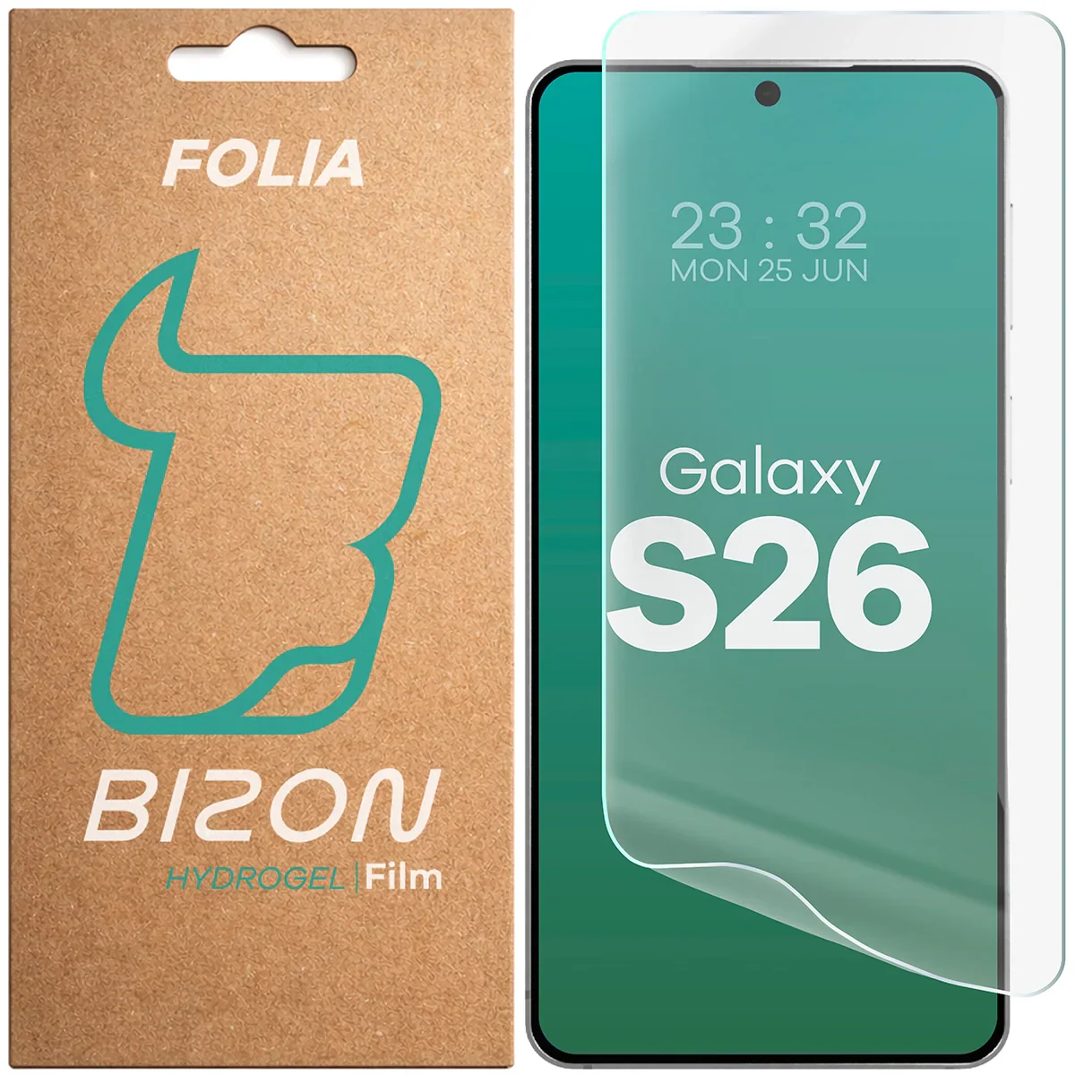 Hydrogel Folie für den Bildschirm für Galaxy S26, Bizon Film Hydrogel Front, 1 Stück