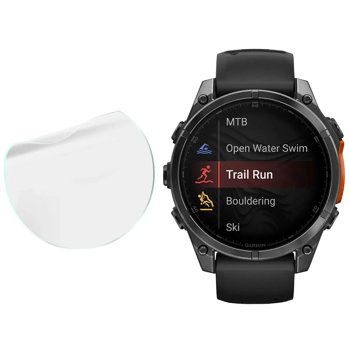 Hydrogel Folie für den Bildschirm für Garmin Tactix 8 AMOLED 51 mm / SOLAR 51 mm, Bizon Watch Film Hydrogel Duo, 2 Stück - Image 4