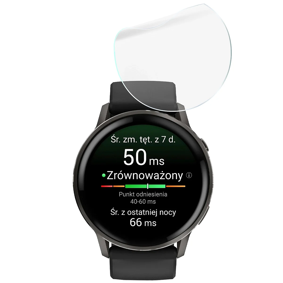 Hydrogel Folie für den Bildschirm für Garmin Venu 4 45 mm, Bizon Watch Film Hydrogel Duo, 2 Stück - Image 5