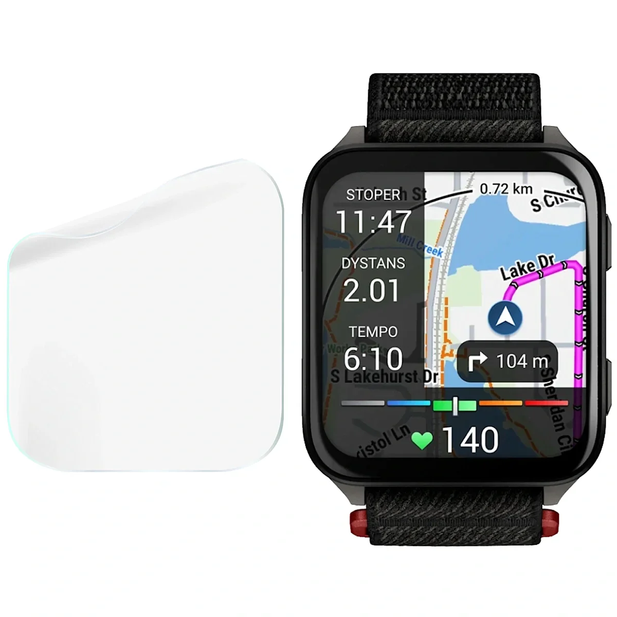 Hydrogel Folie für den Bildschirm für Garmin Venu X1, Bizon Watch Film Hydrogel Duo, 2 Stück - Image 4