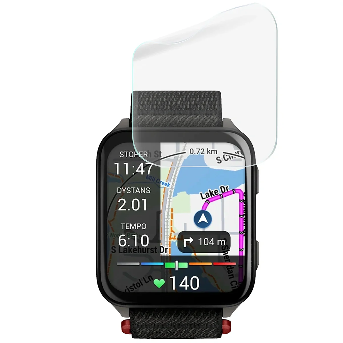 Hydrogel Folie für den Bildschirm für Garmin Venu X1, Bizon Watch Film Hydrogel Duo, 2 Stück - Image 5