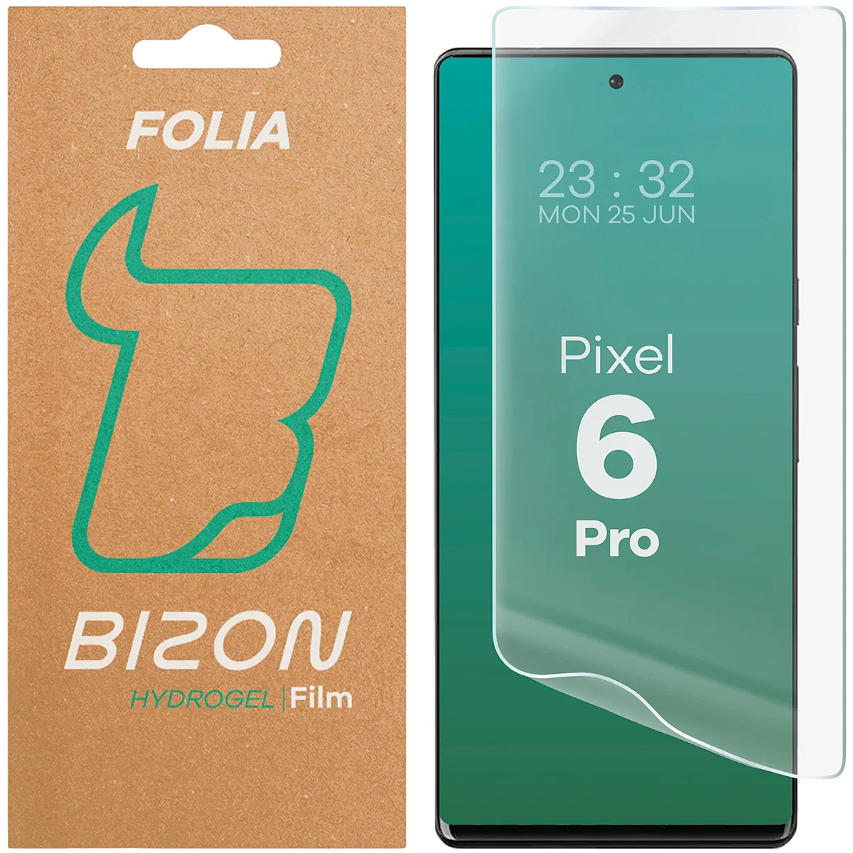 Hydrogel Folie für den Bildschirm für Google Pixel 6 Pro, Bizon Film Hydrogel Front, 1 Stück