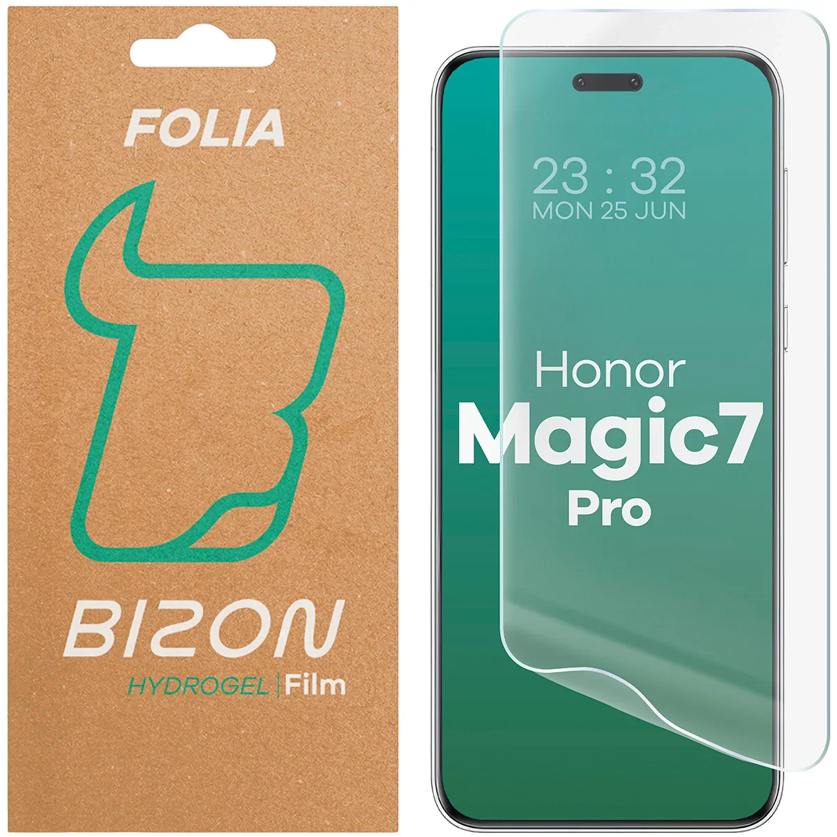Hydrogel Folie für den Bildschirm für Honor Magic7 Pro, Bizon Film Hydrogel Front, 1 Stück