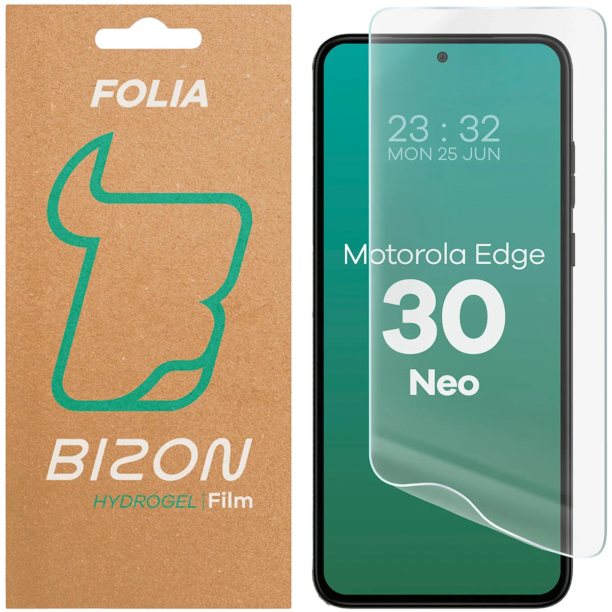 Hydrogel Folie für den Bildschirm für Motorola Edge 30 Neo, Bizon Film Hydrogel Front, 1 Stück