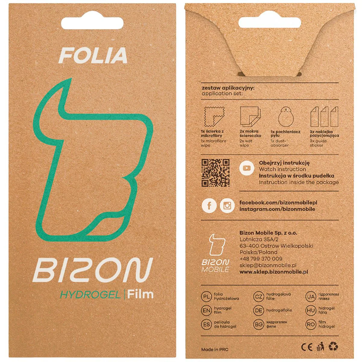 Hydrogel Folie für den Bildschirm für Motorola Moto G86 5G / G86 Power 5G, Bizon Film Hydrogel Front, 1 Stück - Image 6