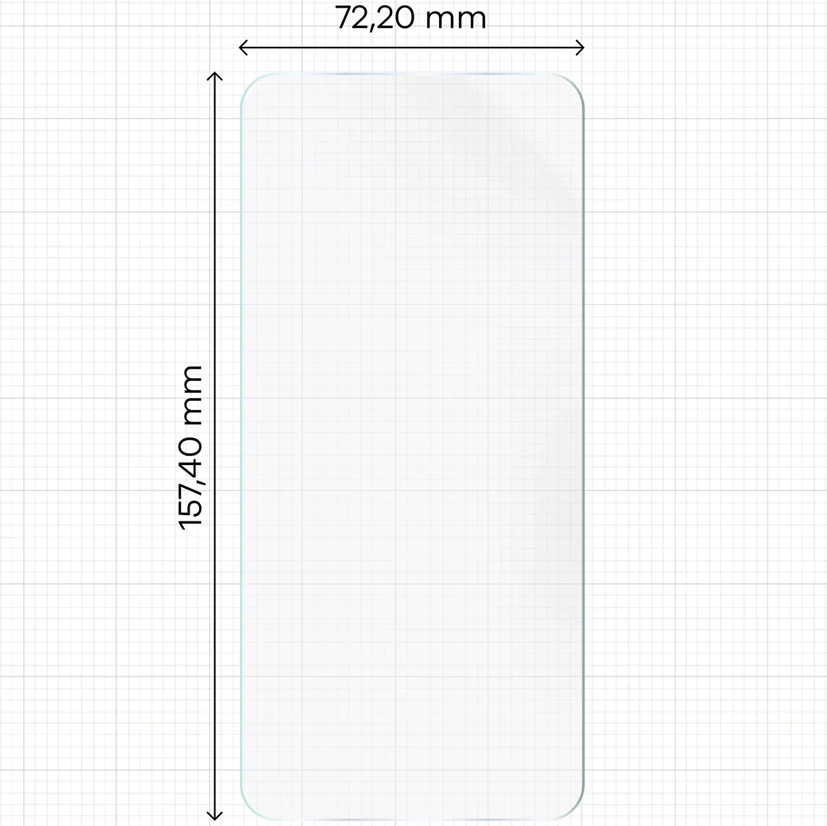 Hydrogel Folie für den Bildschirm für Motorola Signature, Bizon Film Hydrogel Front, 1 Stück - Image 2