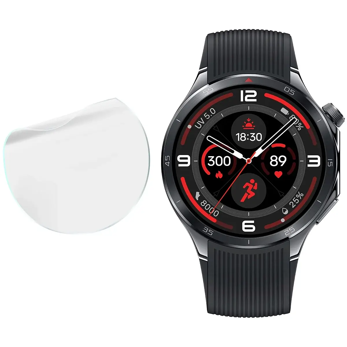 Hydrogel Folie für den Bildschirm für OnePlus Watch 3, Bizon Watch Film Hydrogel Duo, 2 Stück - Image 4