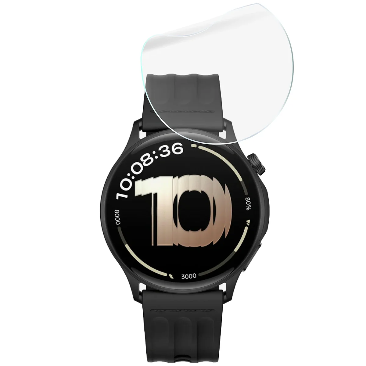 Hydrogel Folie für den Bildschirm für OnePlus Watch Lite 45 mm / Oppo Watch S 45 mm, Bizon Watch Film Hydrogel Duo, 2 Stück - Image 5