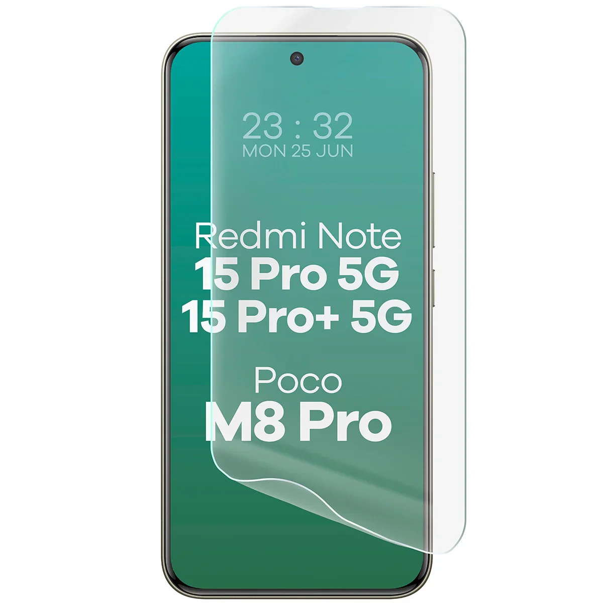 Hydrogel Folie für den Bildschirm für Xiaomi Redmi Note 15 Pro 5G / 15 Pro Plus 5G / POCO M8 Pro 5G, Bizon Film Hydrogel Front, 1 Stück - Image 5
