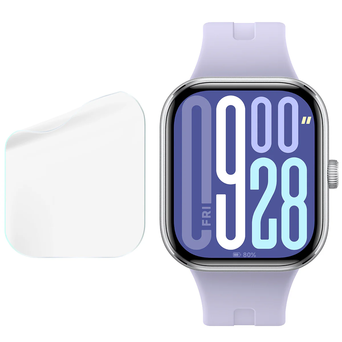 Hydrogel Folie für den Bildschirm für Xiaomi Redmi Watch 5, Bizon Watch Film Hydrogel Duo, 2 Stück - Image 4