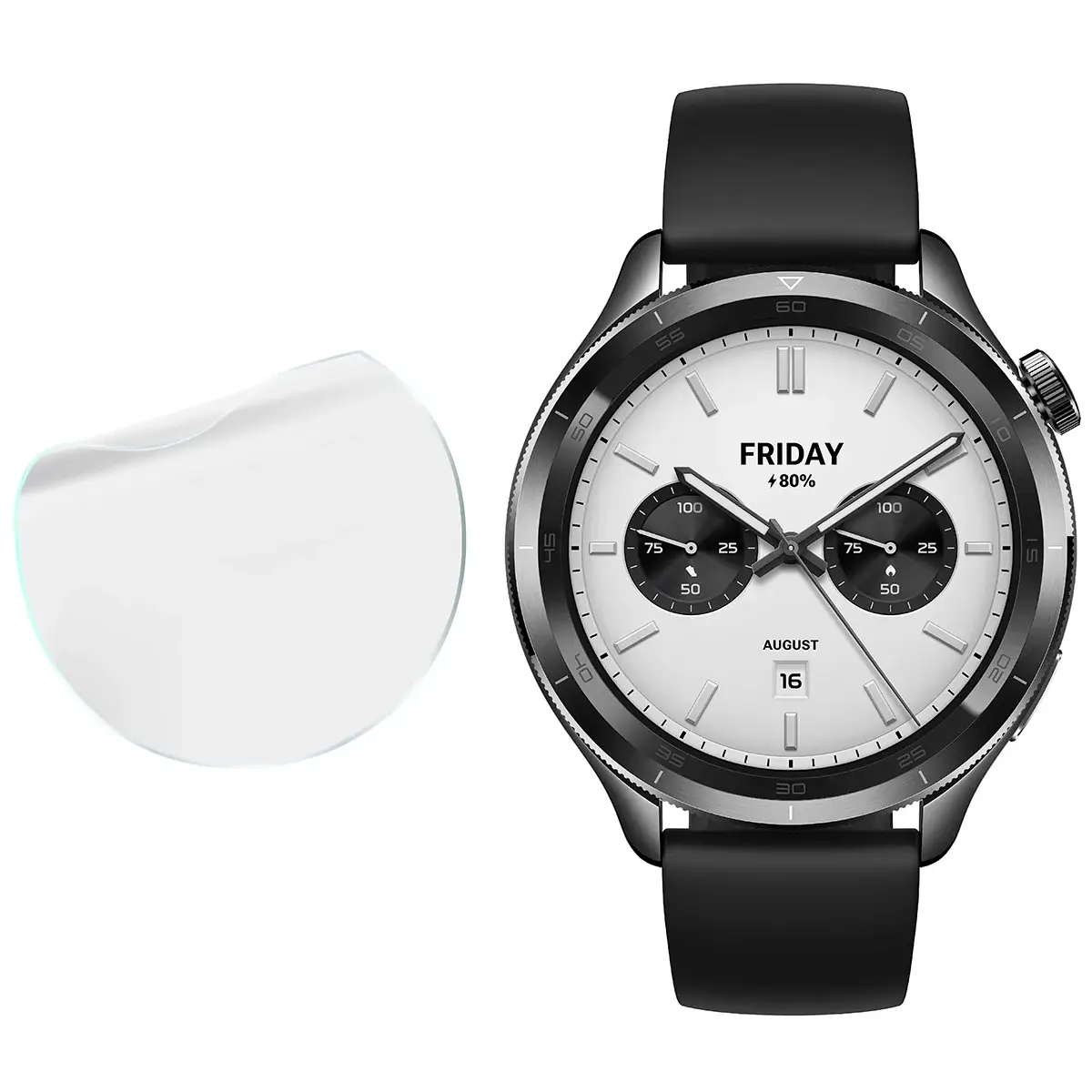 Hydrogel Folie für den Bildschirm für Xiaomi Watch S4, Bizon Watch Film Hydrogel Duo, 2 Stück - Image 4