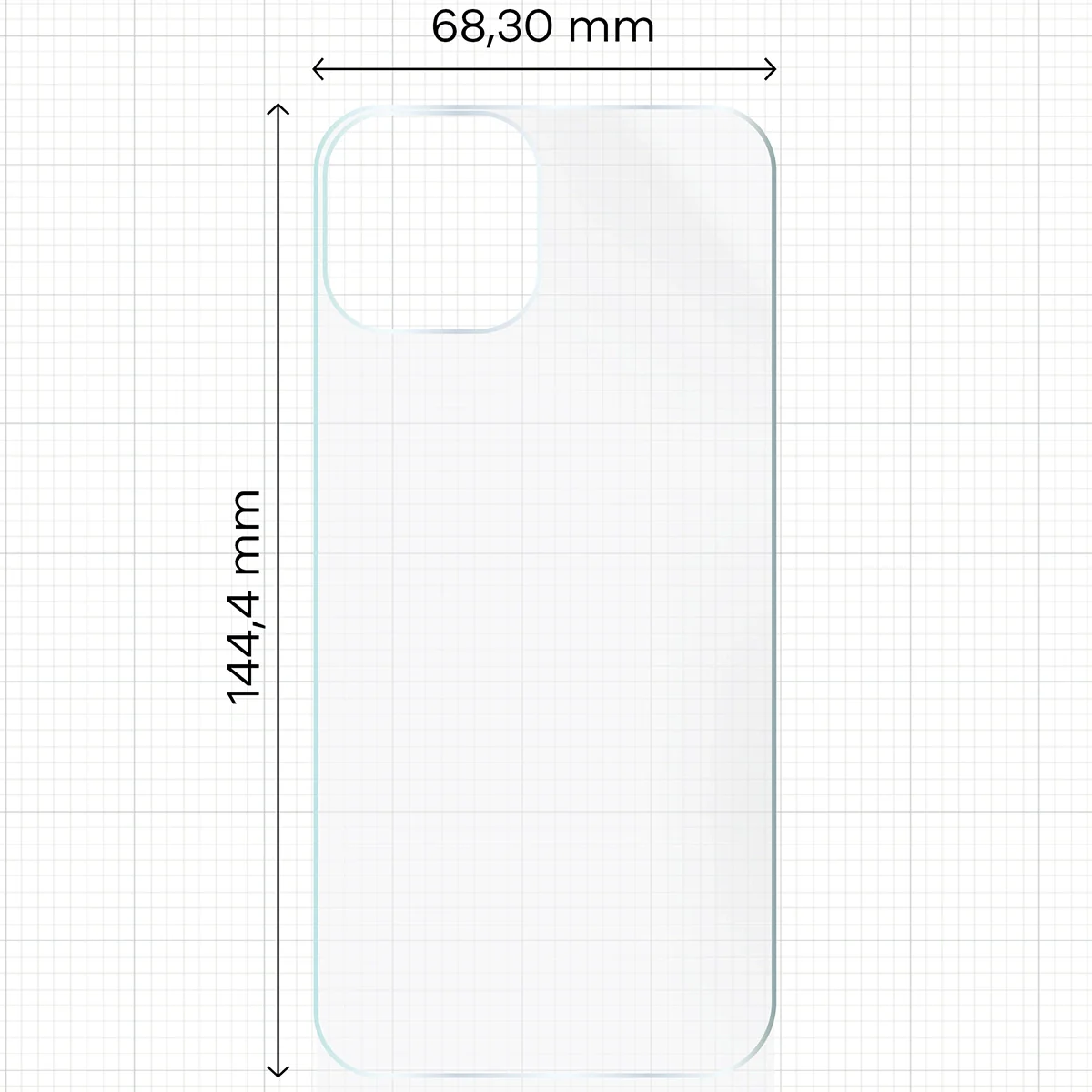 Hydrogel Folie für die Rückseite für iPhone 15, Bizon Film Hydrogel Back, 1 Stück - Image 2