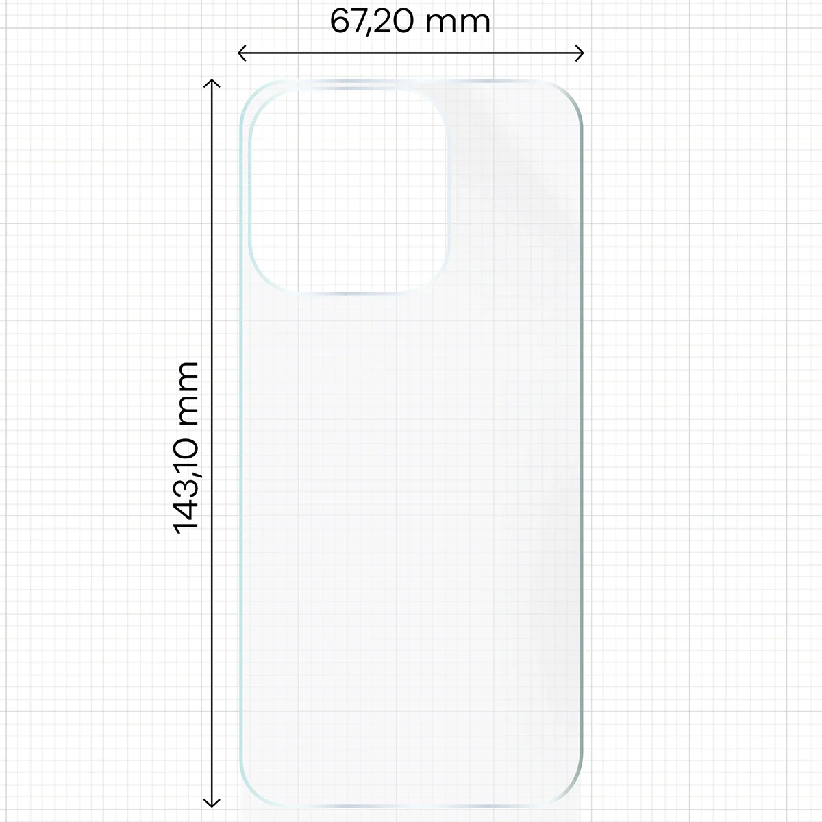 Hydrogel Folie für die Rückseite für iPhone 15 Pro, Bizon Film Hydrogel Back, 1 Stück - Image 2