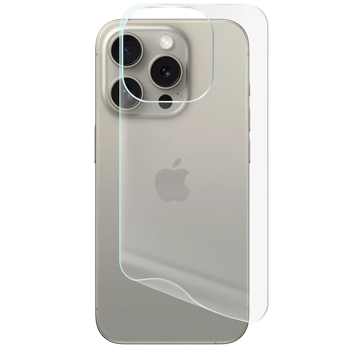 Hydrogel Folie für die Rückseite für iPhone 15 Pro, Bizon Film Hydrogel Back, 1 Stück - Image 5