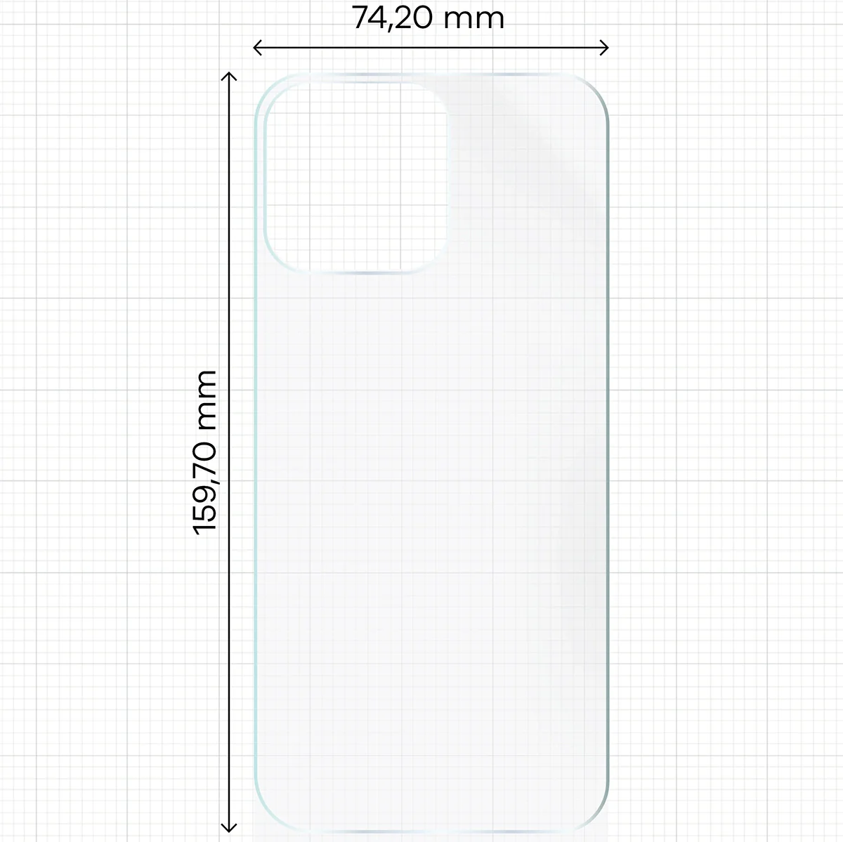 Hydrogel Folie für die Rückseite für iPhone 16 Pro Max, Bizon Film Hydrogel Back, 1 Stück - Image 2