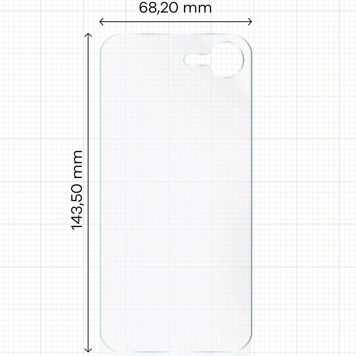 Hydrogel Folie für die Rückseite für iPhone 17e / 16e, Bizon Film Hydrogel Back, 1 Stück - Image 2