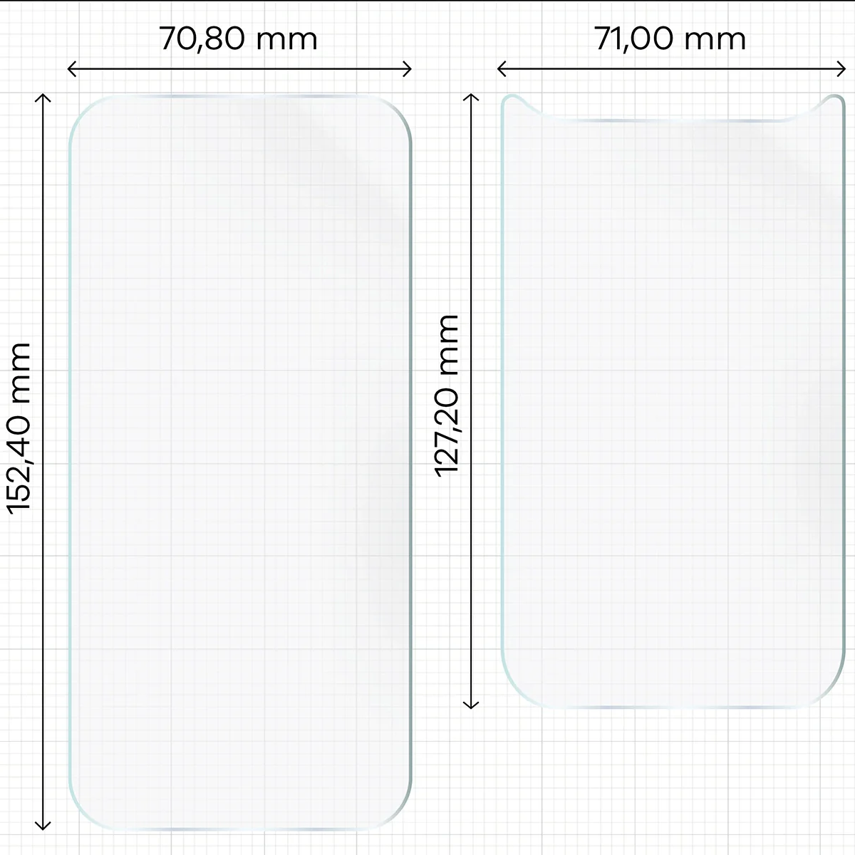 Hydrogel Folie für Display und Rückseite Bizon Film Hydrogel Pack für iPhone Air, 2 Stück - Image 2