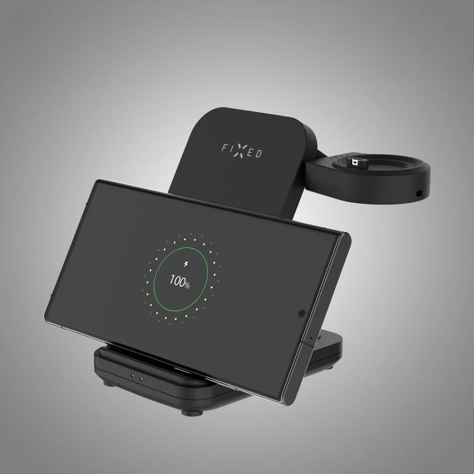 Induktive Ladestation 3in1 Fixed Powerstation for Garmin, Qi, 18W, Schwarz - Image 6