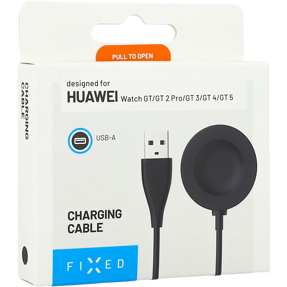 Induktives Ladegerät für Huawei Watch GT 5/5 Pro/4/ 4 Pro/3/3 Pro/2 Pro, Fixed Charging Cable, USB-A, 3W, Schwarz - Image 3
