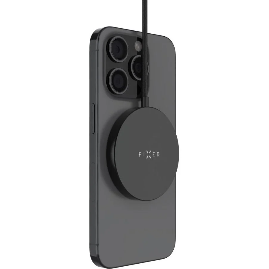 Induktives Ladegerät, Qi2, 15W, mit MagSafe, Fixed MagPad Slim, Schwarz - Image 2