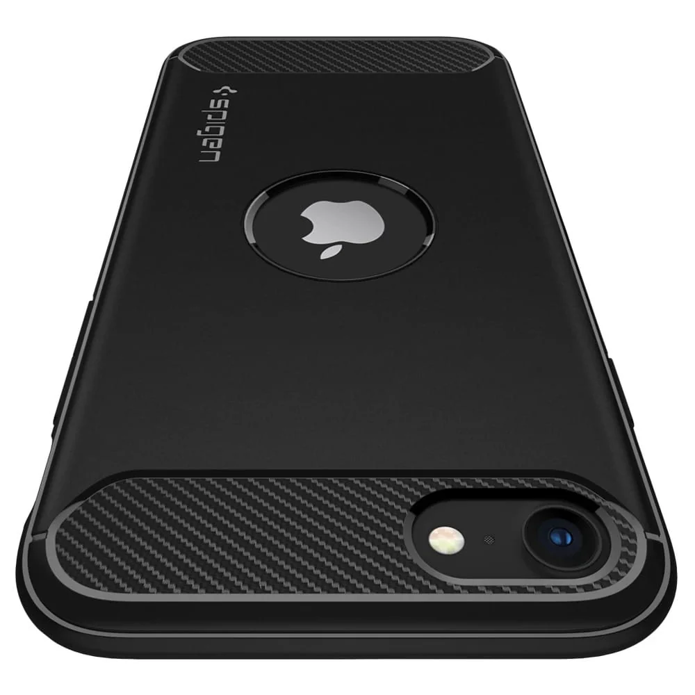 Schutzhülle Spigen Rugged Armor für iPhone SE 2022/2020 schwarz - Image 4