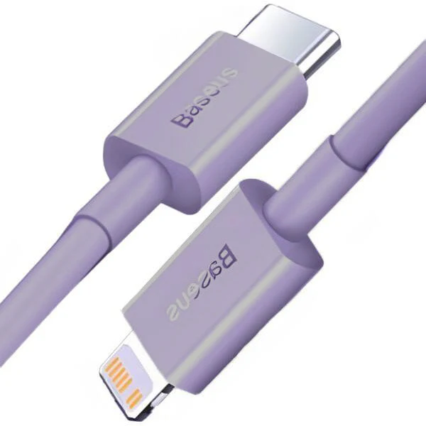 Kabel Baseus Superior USB-C für Lightning 20W, PD, 1m, Violett
