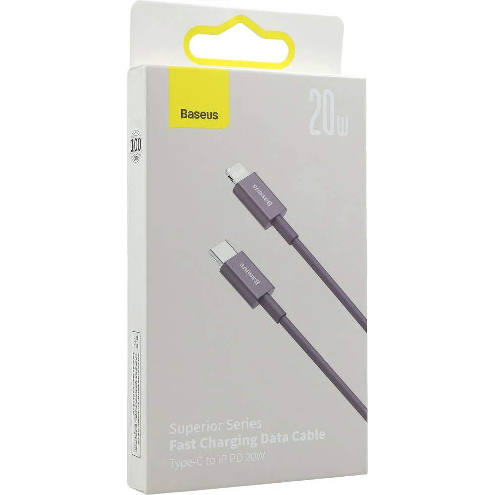 Kabel Baseus Superior USB-C für Lightning 20W, PD, 1m, Violett - Image 4