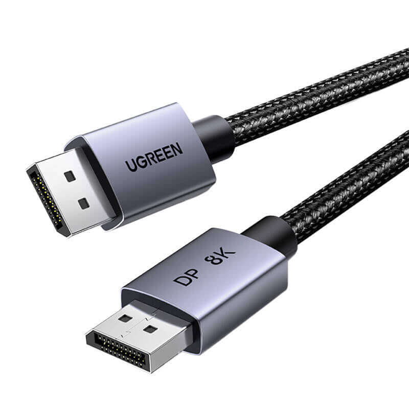 Kabel DisplayPort 1.4 Ugreen DP120 8K/60Hz mit geflochtenes 2m, Schwarz-grau - Image 2
