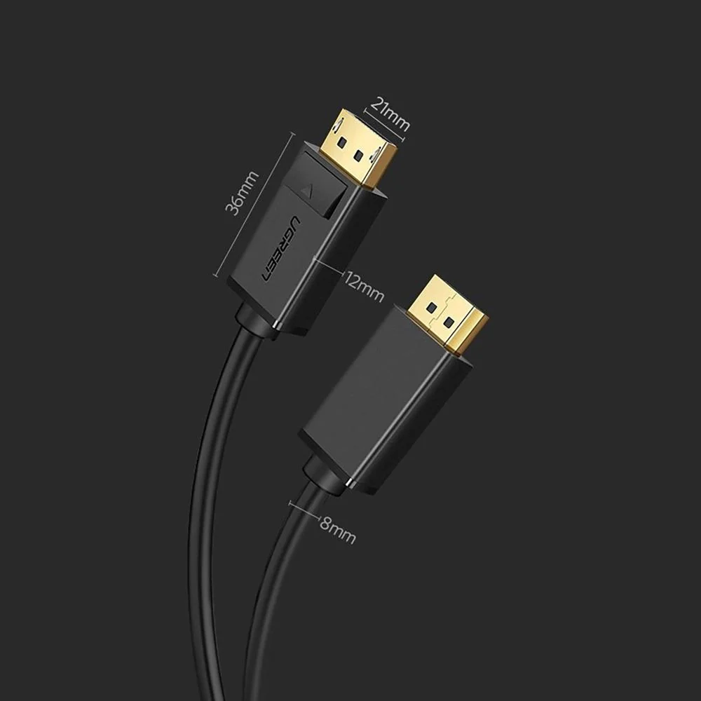 Kabel DisplayPort zu DisplayPort, 4K 60Hz, 5 m, Ugreen DP102, Schwarz - Image 6