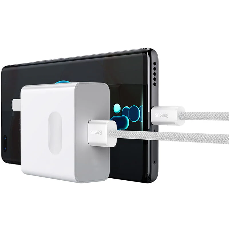 Kabel Dynamic Series Baseus USB-A zu USB-C 100W 1m, Weiß - Image 10