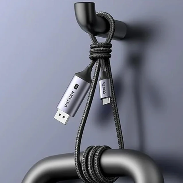 Kabel UGREEN CM556 USB-C / Displayport HDR 3m, Grau - Image 6