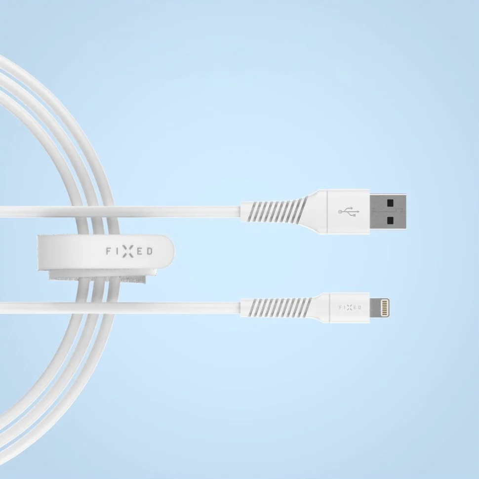 Kabel USB-A auf Lightning, 12W 2A, 480 Mbps, Fixed Cable 1.2 m, Weiß - Image 5