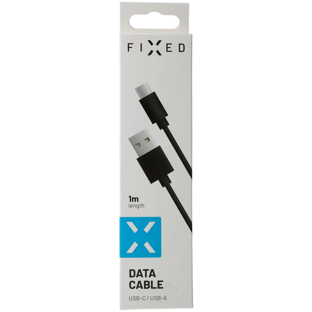 Kabel USB-A zu USB-C, Fixed Data Cable 1m, Schwarz - Image 3