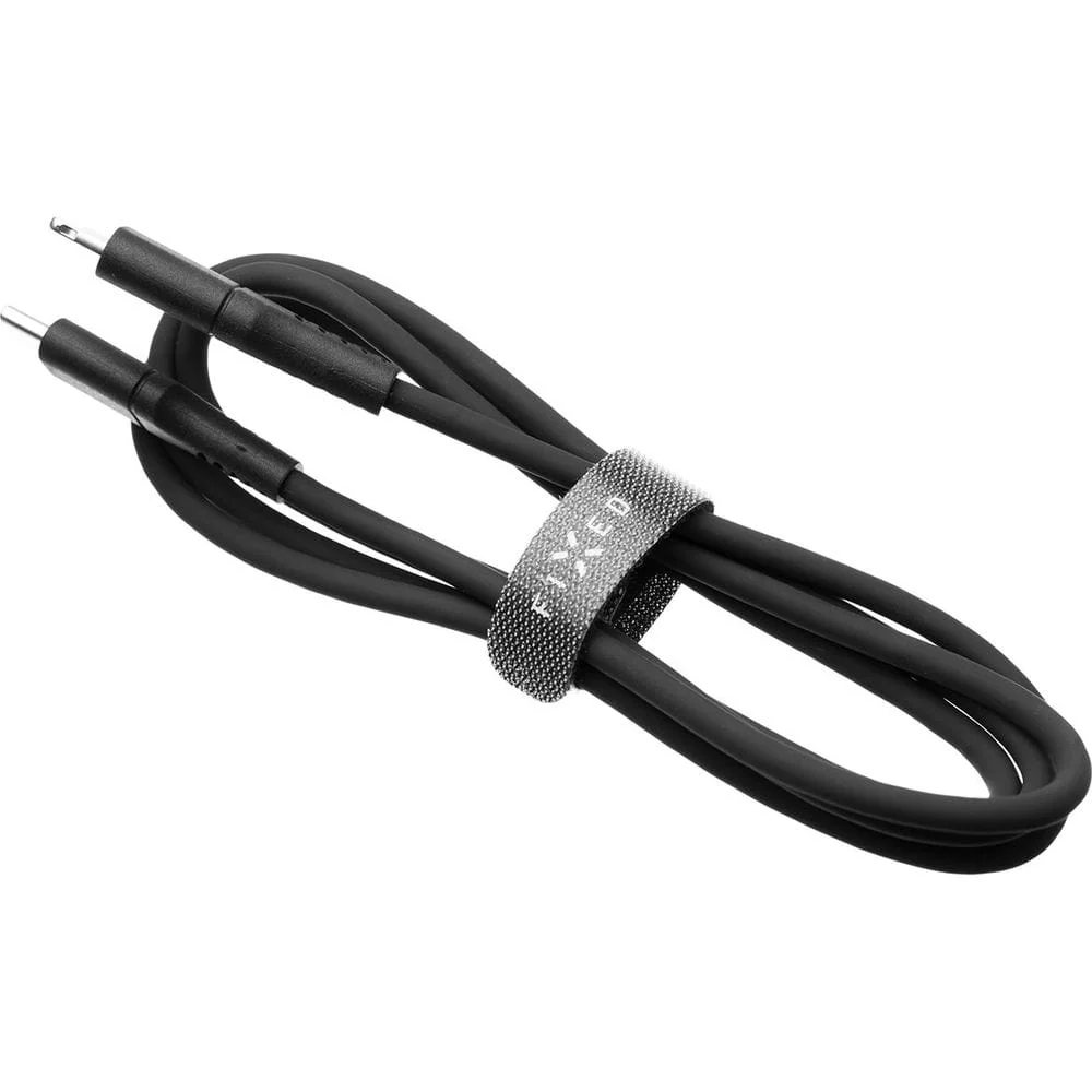 Kabel USB-C zu Lightning, Fixed Liquid Silicone Cable 60W 50cm, Schwarz - Image 4