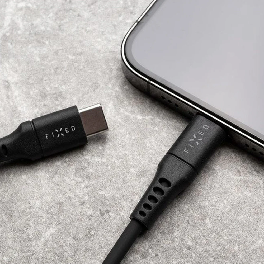 Kabel USB-C zu USB-C, Fixed Liquid Silicone, 60W, 0,5m, Schwarz - Image 5