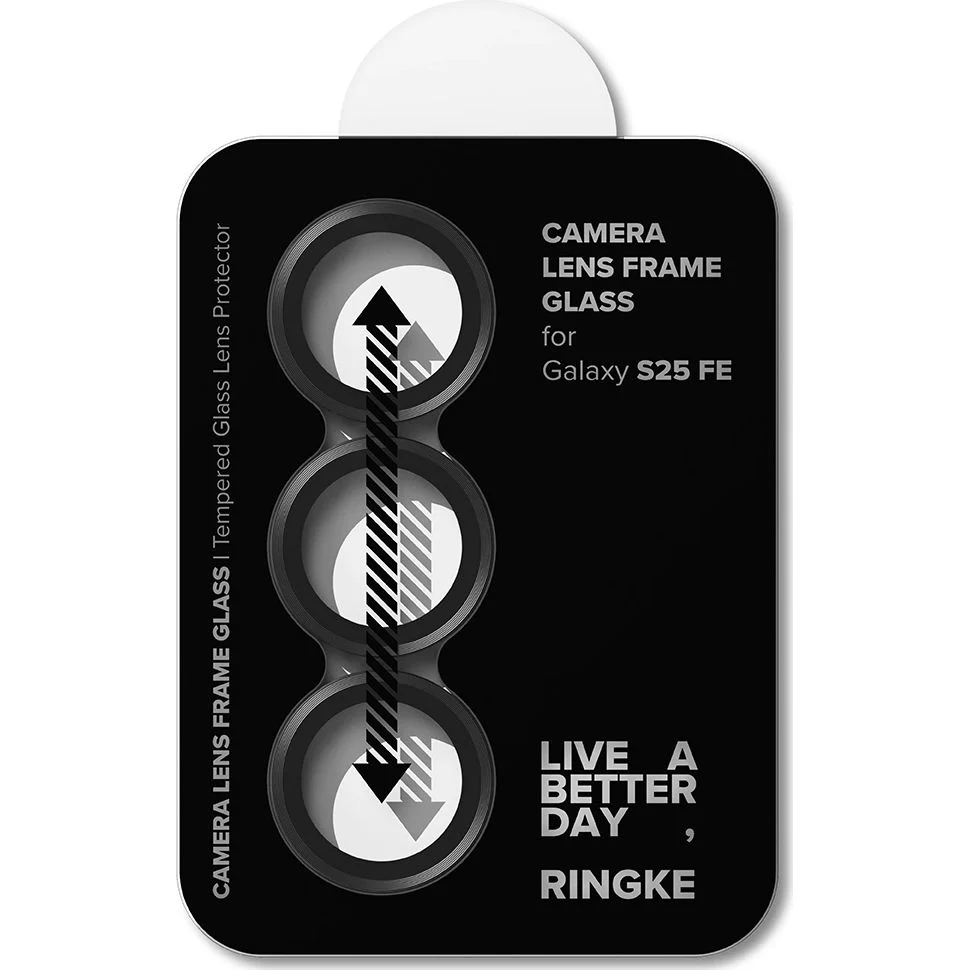 Kameraschutz für Galaxy S25 FE, Ringke Camera Lens Frame Glass, 2-Pack, Schwarz und Transparent - Image 4
