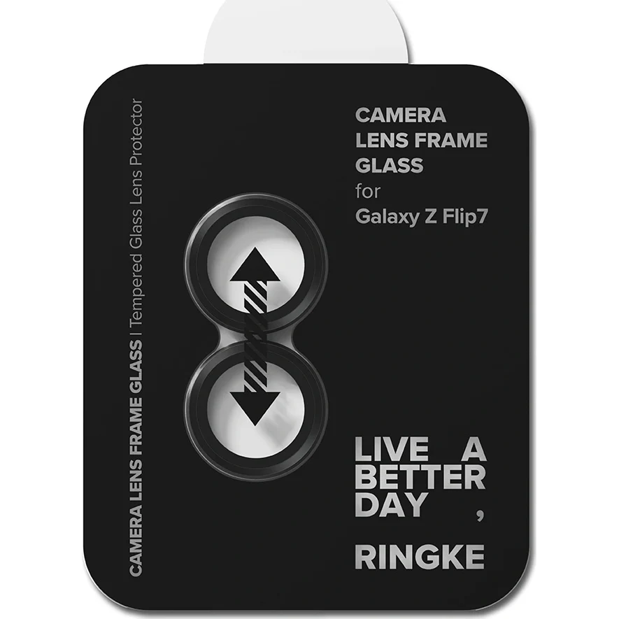 Kameraschutz für Samsung Galaxy Z Flip7, Ringke Camera Lens Frame Glass, 2-Pack, Schwarz - Image 10
