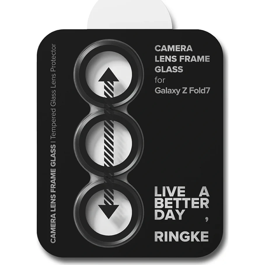 Kameraschutz für Samsung Galaxy Z Fold7, Ringke Camera Lens Frame Glass, 2-Pack, Schwarz - Image 5