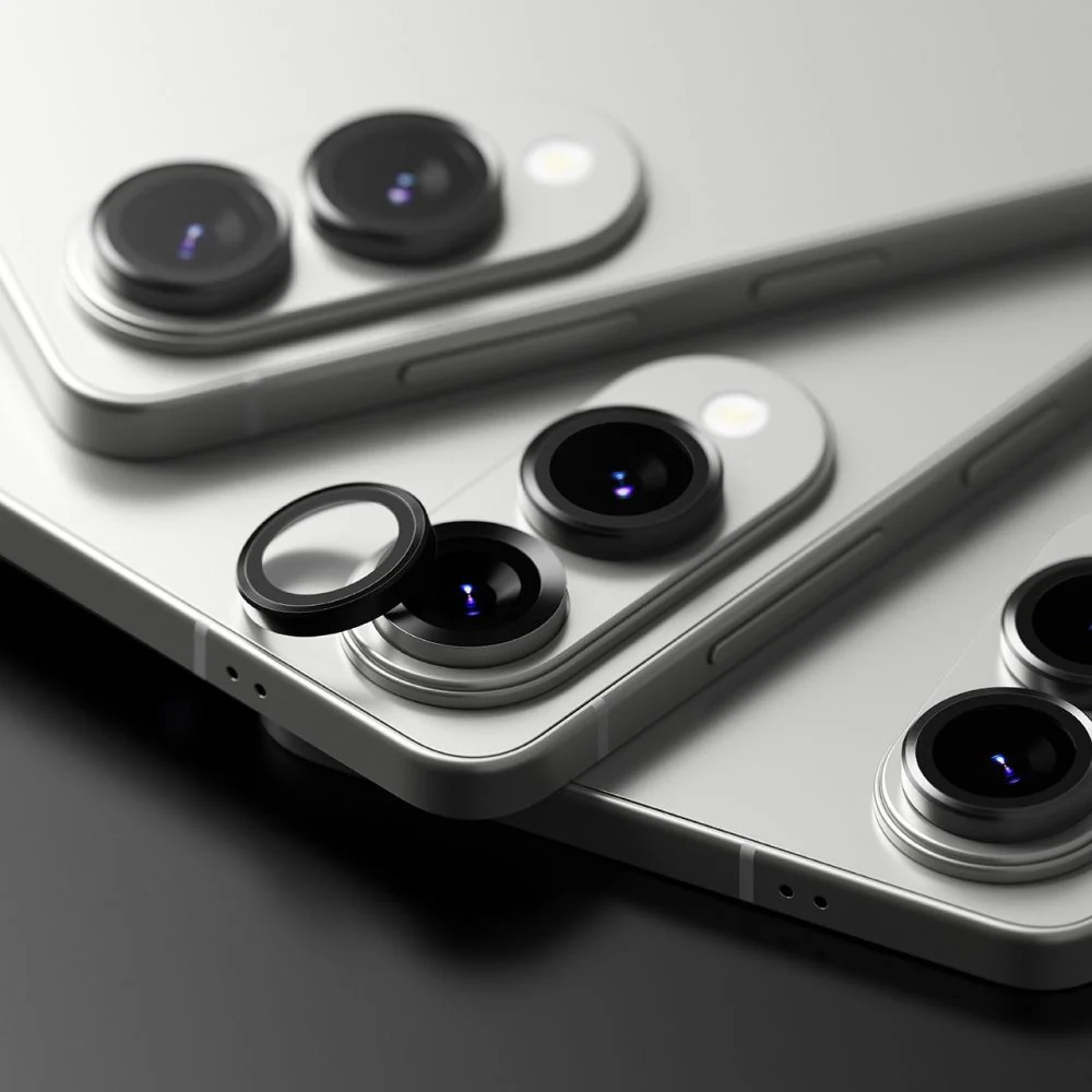 Kameraschutz für Galaxy S25 Edge, Ringke Camera Lens Frame Glass, Schwarz - Image 2