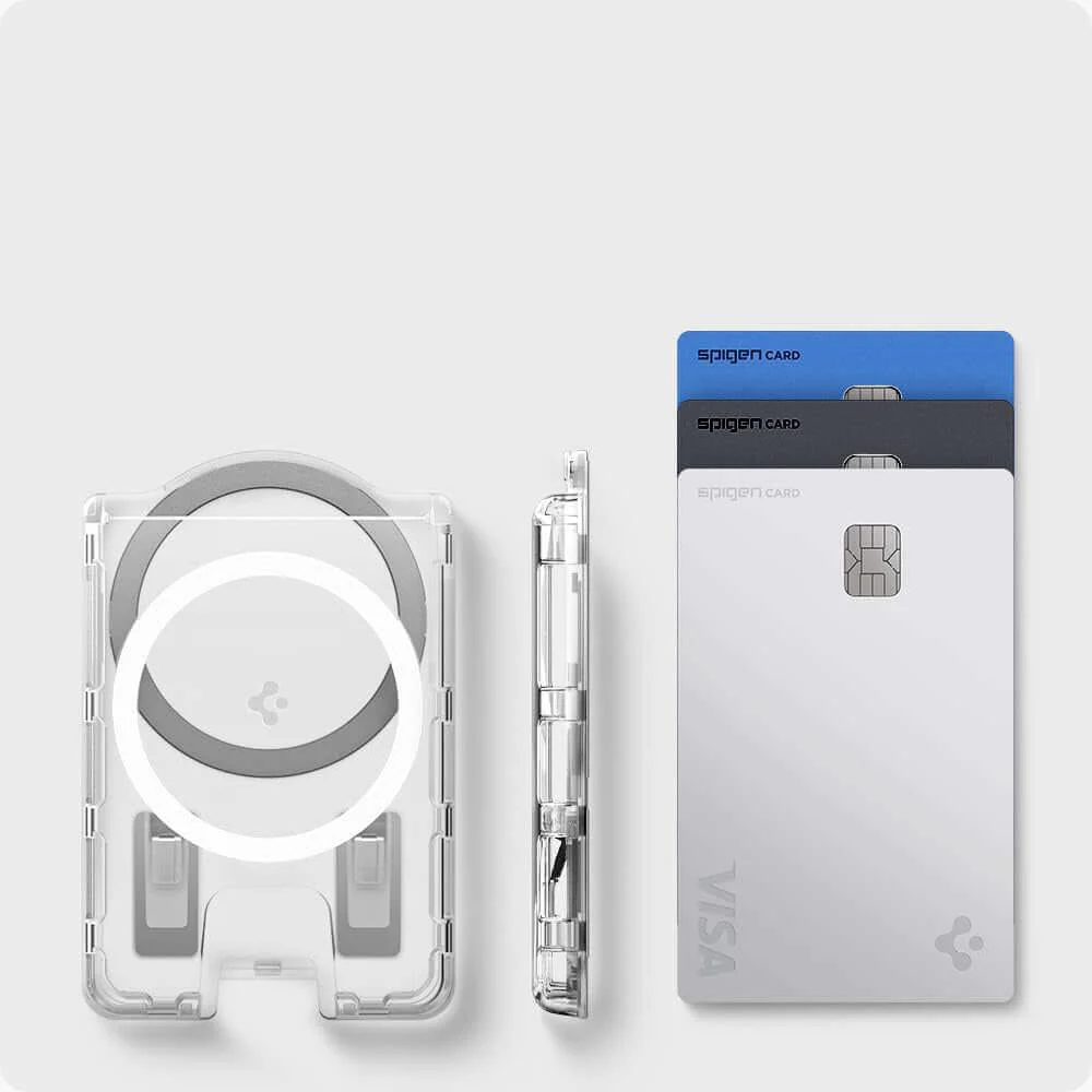 Kartenetui mit MagSafe für die Galaxy S25-Serie, Spigen Ultra Hybrid Wallet MagFit Plus, Transparent - Image 13