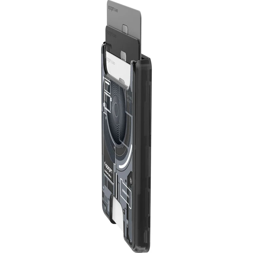 Kartenetui mit MagSafe, Spigen Ultra Hybrid Mag Wallet, Rauchfarben-Grau (Zero One) - Image 4