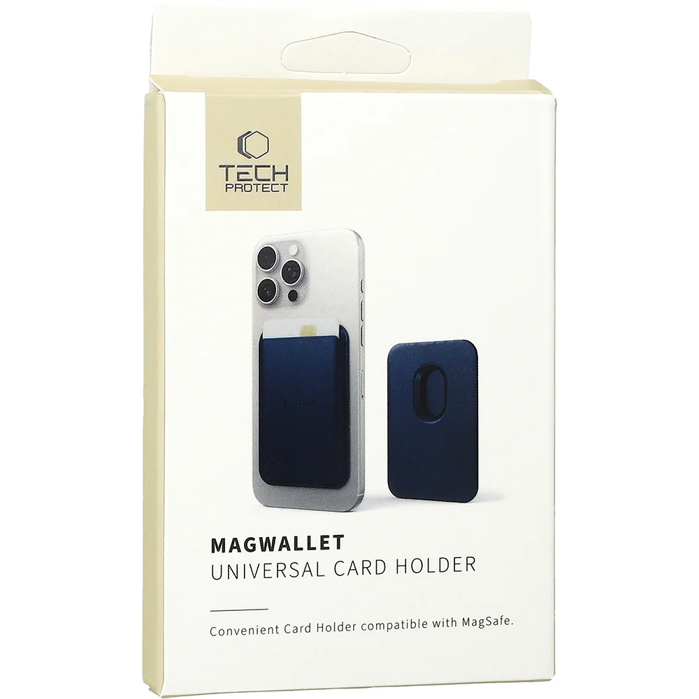 Kartenetui mit MagSafe, Tech-Protect MagWallet, Dunkelblau - Image 4