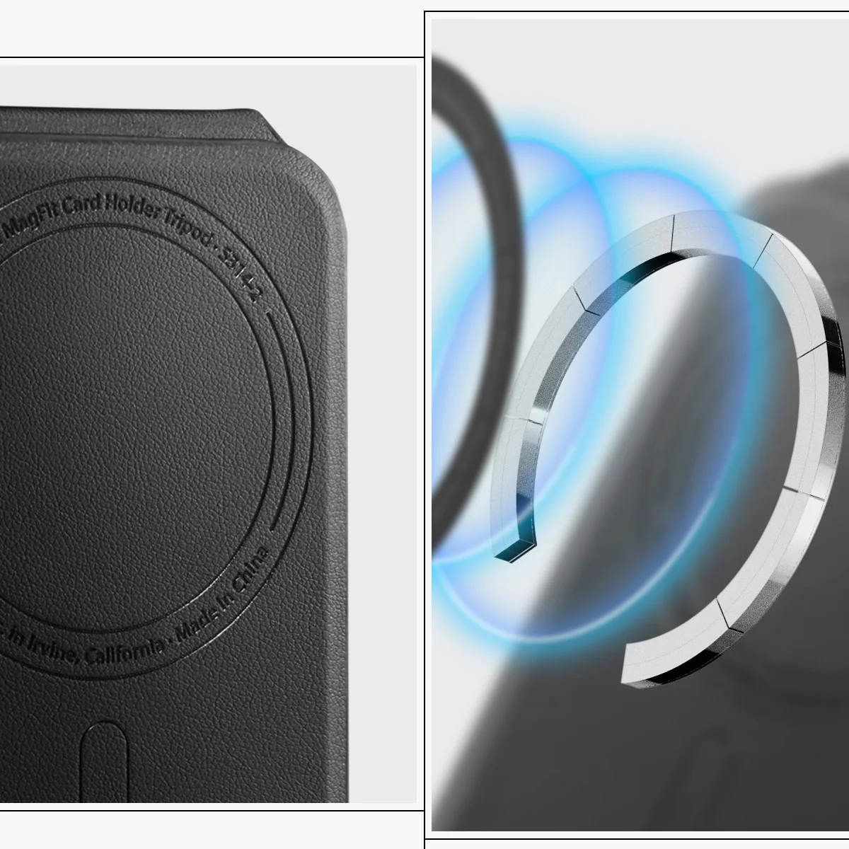 Kartenetui mit Ständer Spigen Slim Fold Mag S314-1 mit MagSafe, Schwarz - Image 13