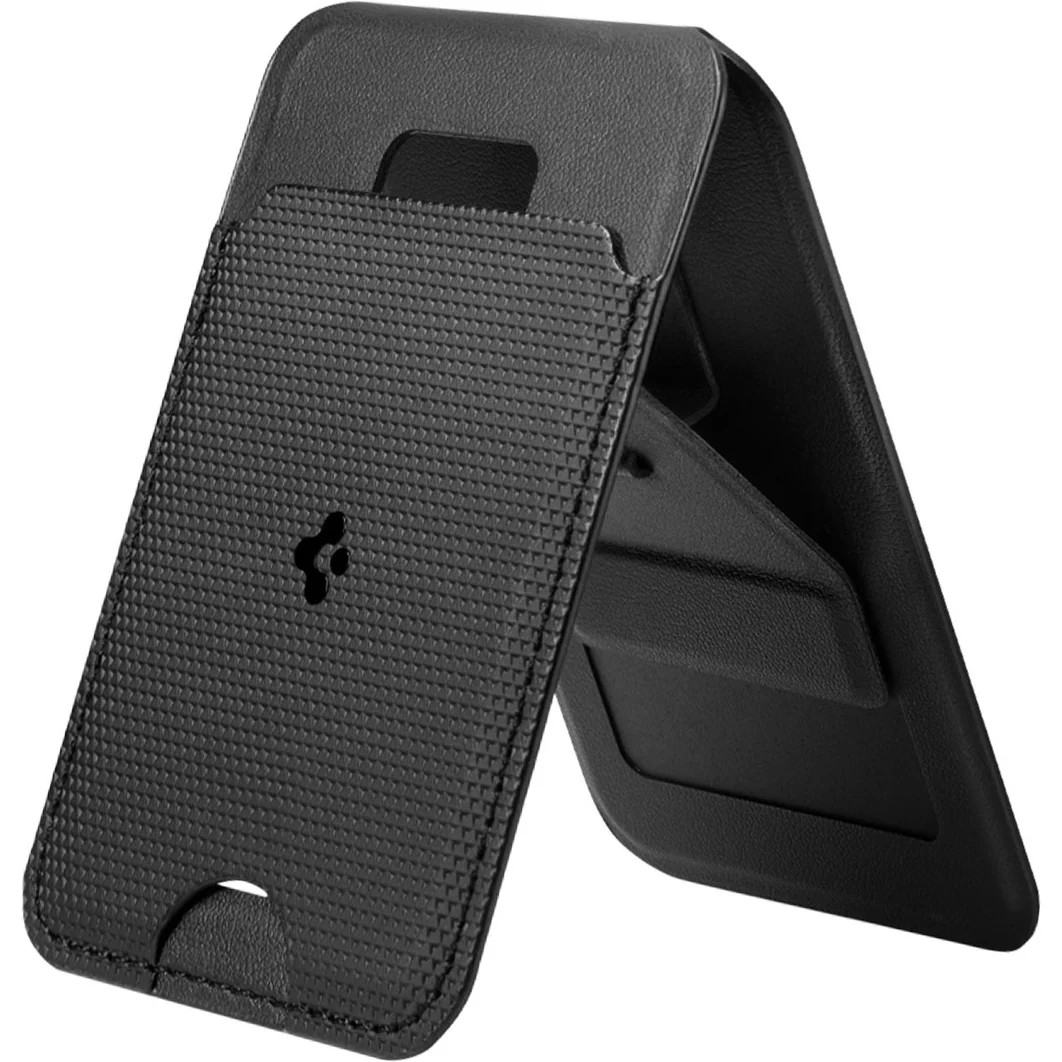 Kartenetui mit Ständer Spigen Slim Fold Mag S314-1 mit MagSafe, Schwarz - Image 4