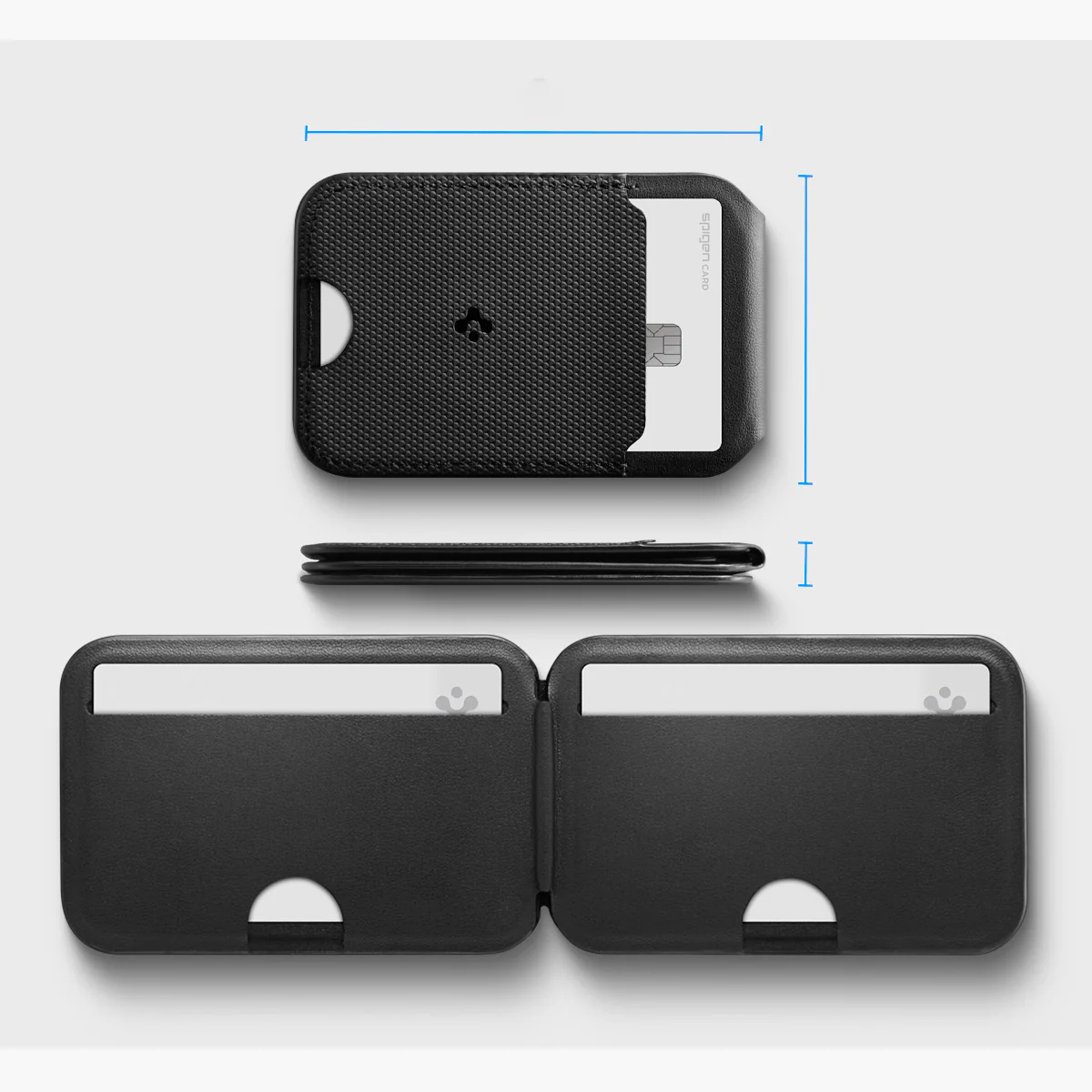 Kartenetui mit Ständer Spigen Slim Fold Mag S314-2 mit MagSafe, Schwarz - Image 18