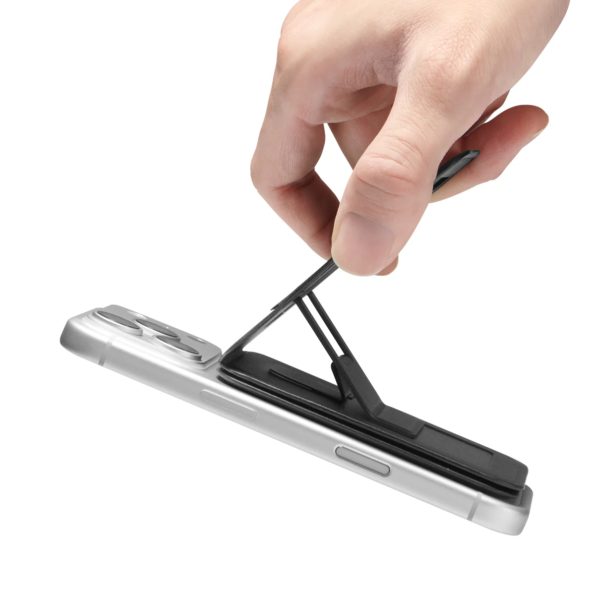 Kartenetui mit Ständer Spigen Slim Fold Mag S314-3 mit MagSafe, Schwarz - Image 13